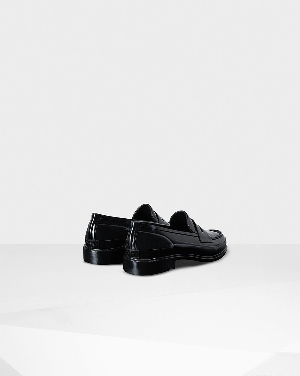 Hunter Loafers Svart - Dame Original Gloss Penny - Norge DEWUGF-652